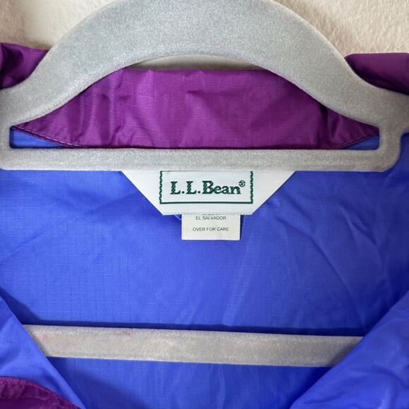 Vintage L.L. Bean 90's women's quarter zip LIGHTWEIGHT windbreaker sz large - Picture 4 of 7